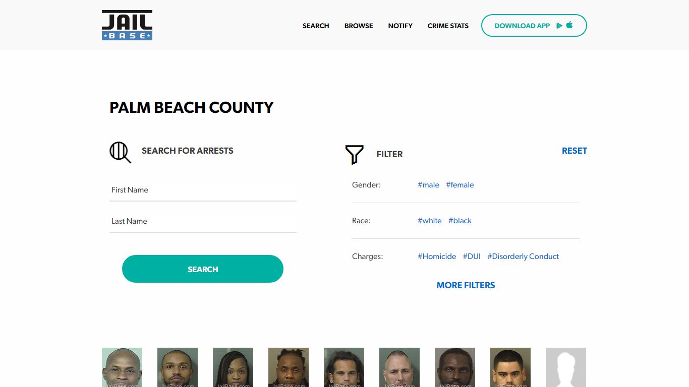 Palm Beach County Jail Inmate Search and Mugshots | JailBase