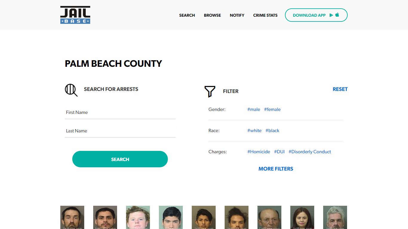 Palm Beach County Jail Inmate Search and Mugshots | JailBase
